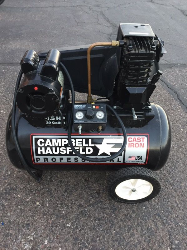 CAMPBELL HAUSFELD PROFESSIONAL 4.5 HP 20GALLON AIR COMPRESSOR