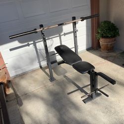 Bench with barbell
