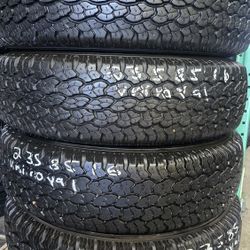 4 USED TIRES 235/85/16 UNIROYAL LAREDO 10PR w/80% Thread All 4 Installed $320 SD 