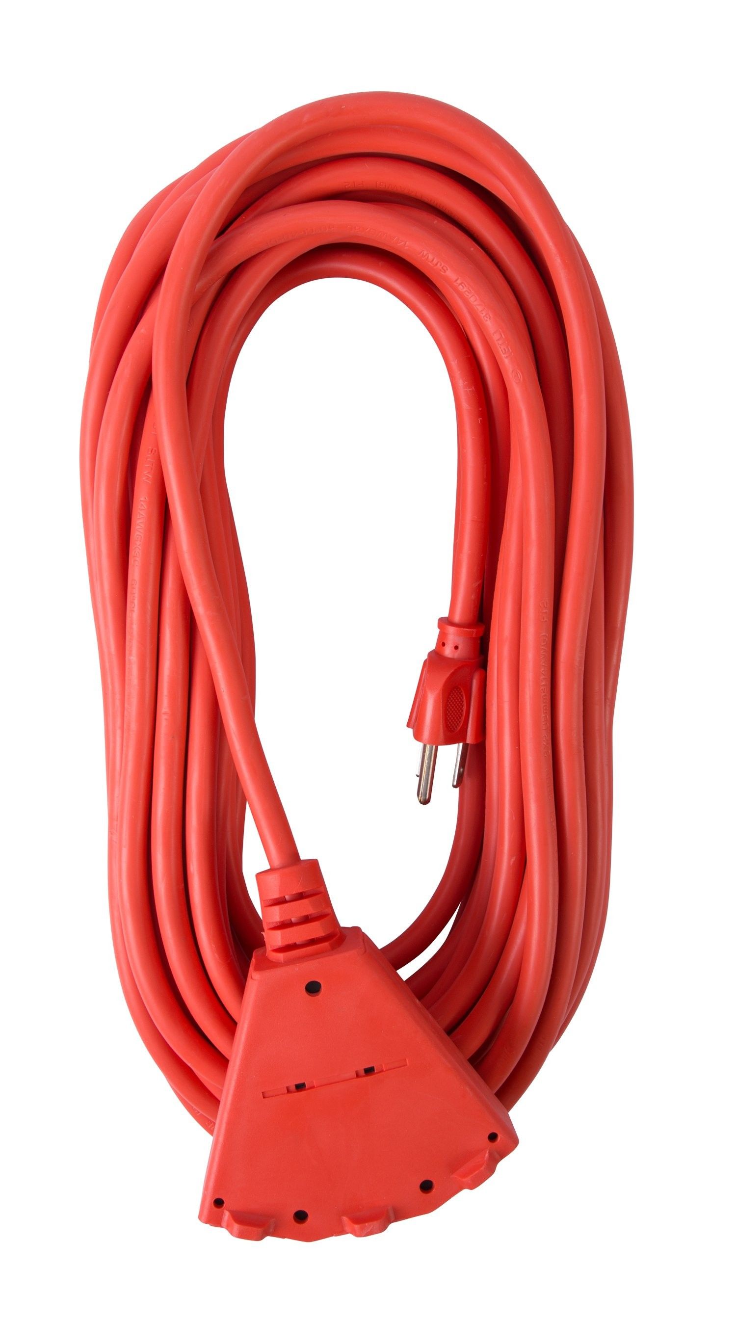 Extension Cord 50ft SJTW Orange 14/3 Triple Tap(OC501433T)