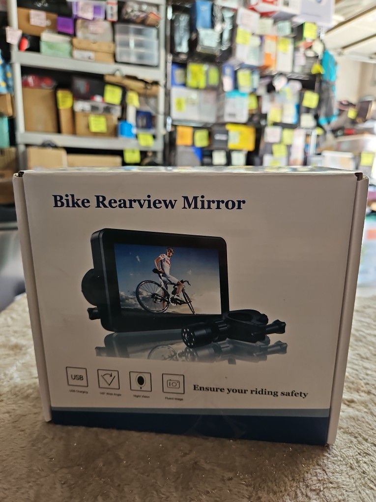 FEISIKE Handlebar Bike Mirror, Bicycle Rear View camera 