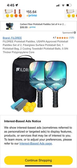 Brand New Pickleball Paddles & Balls