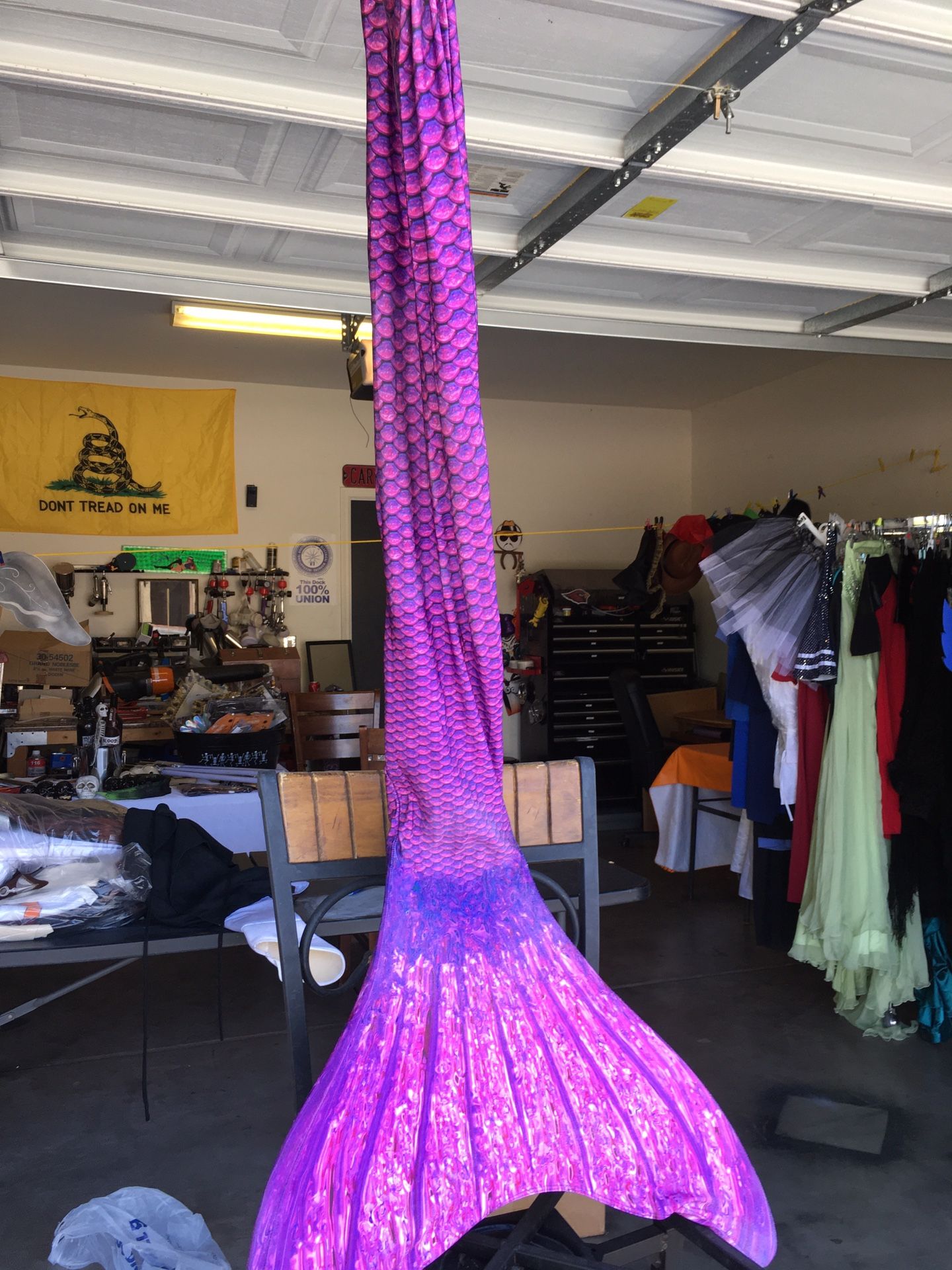 Hand made mermaid dress with tail