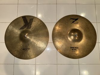 13” Vintage Zildjian K/Z Hihat Pair - IAK Era - 757g/1441g