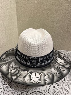 Las Vegas Raiders Wide Brim Straw Hat