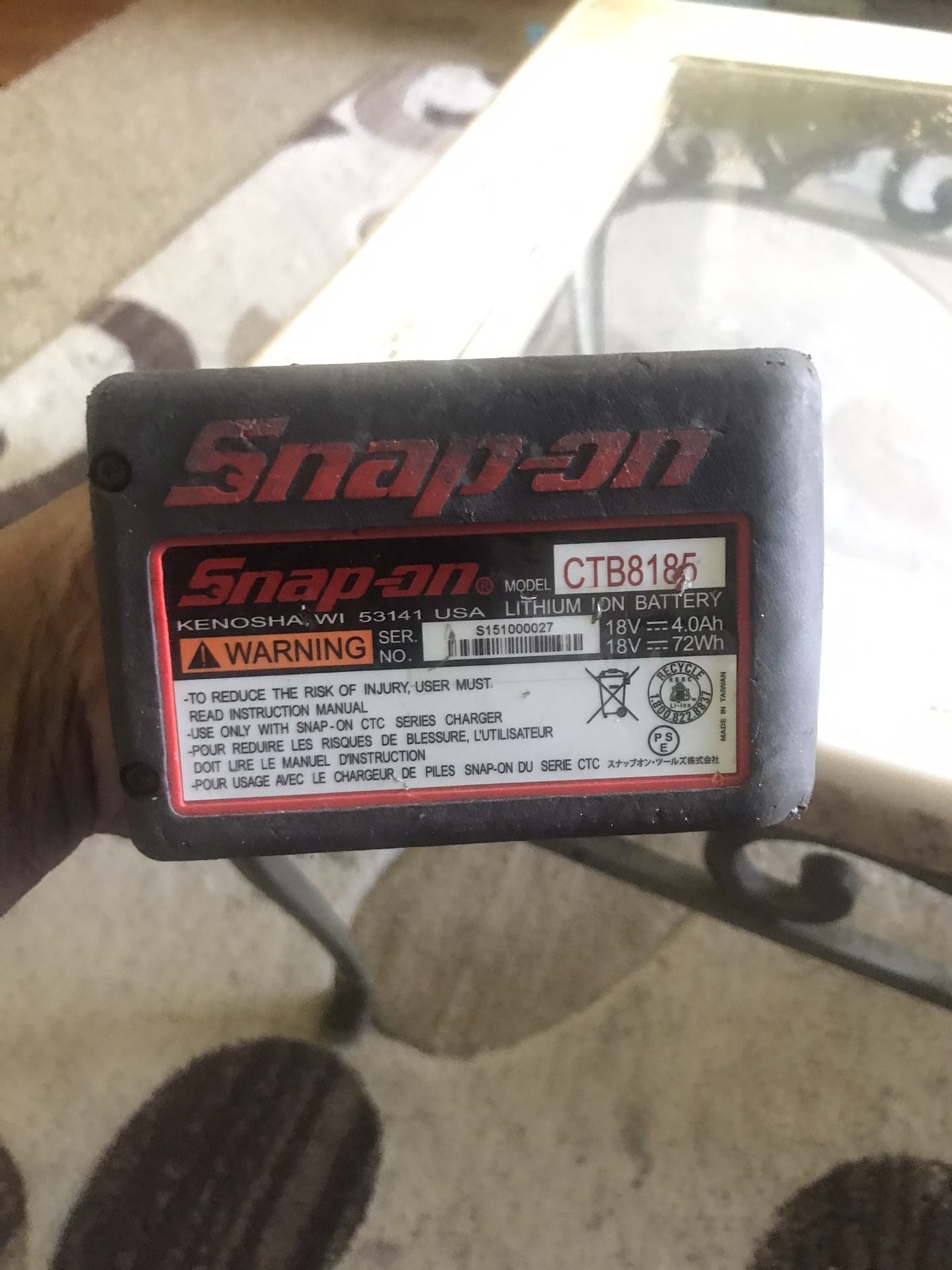 Snap On impact drill no charger
