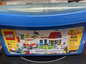 Hard Plastic Lego Box With Assorted legos