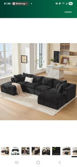 4 Seat/ 2 Ottoman modular Couch