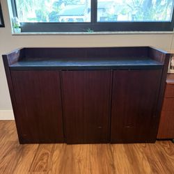 Sideboard / Hutch With Granite Top