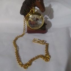 Horse Pocket Watch With Display