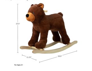 Plush Brown Bear Rocking Toy