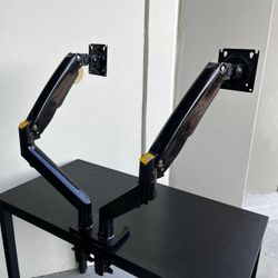 Brand New Dual Monitor Mount Stand Desktop Clamp On Heavy Duty Computer Monitor Mount