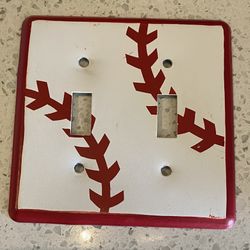 Baseball Wall Light Switch Cover Plate