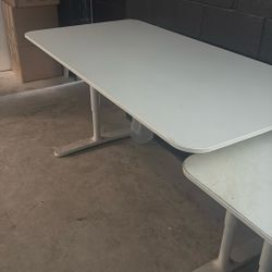 Two White IKEA Desks/Tables
