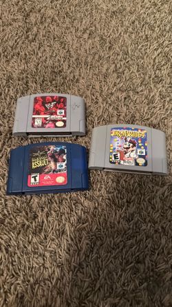 Nintendo 64 Game Cartridges Lot of 3