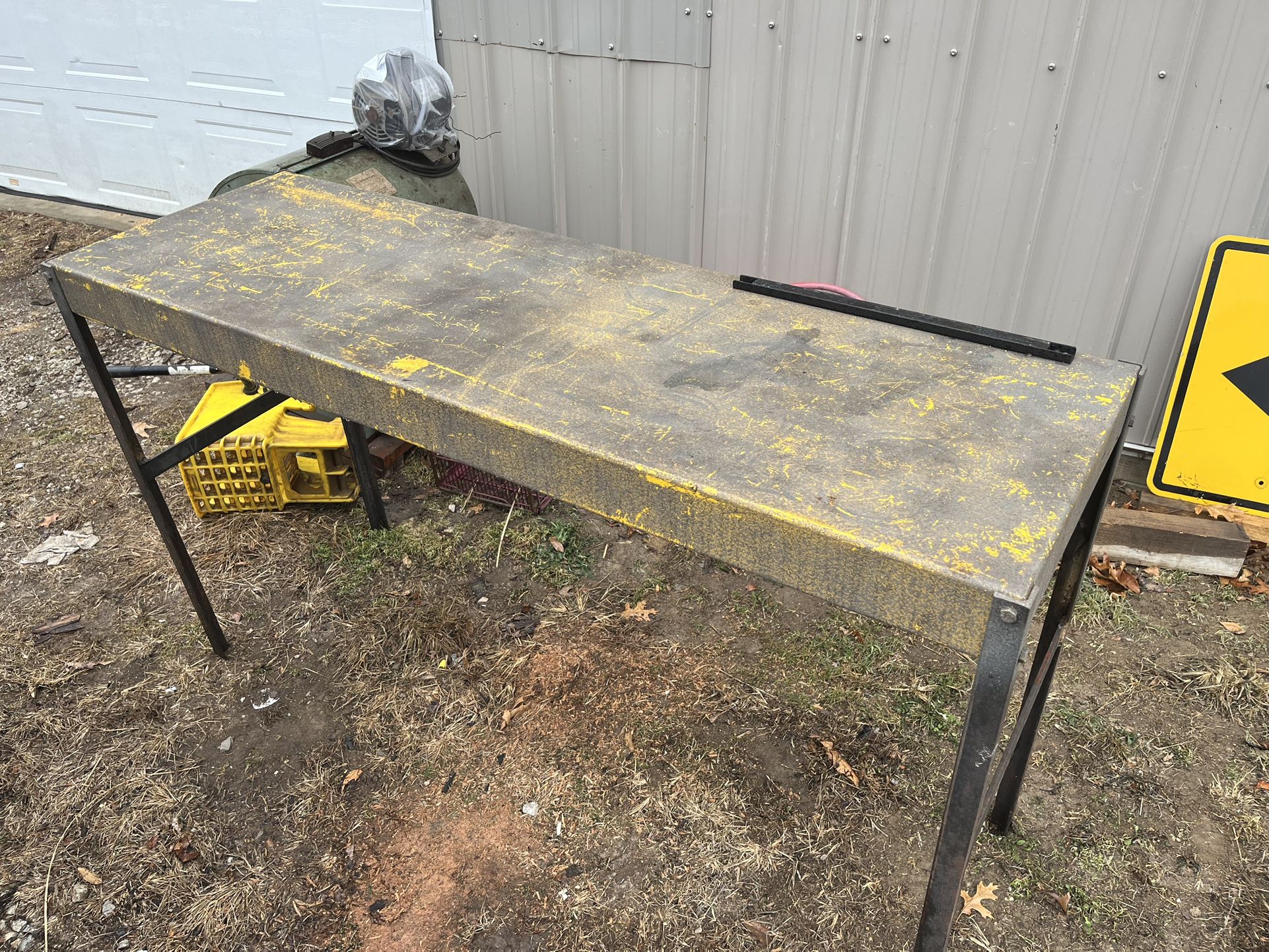 All steel table