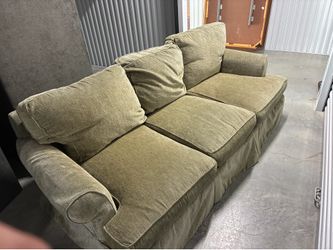 Sage Green Pull Out Sleeper Sofa / Couch – Super Comfortable!