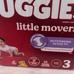 Huggies Size 3 “68 Diapers”