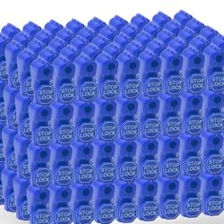 BETERTEK Stop Locks 200 Pack Peg Hook Locks Blue Retail Security Anti-Theft peg Hook LOCKS ONLY