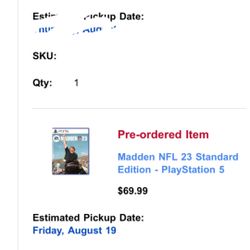 White Nintendo Switch Brand New In Box & Pre ordered Madden NFL 23 