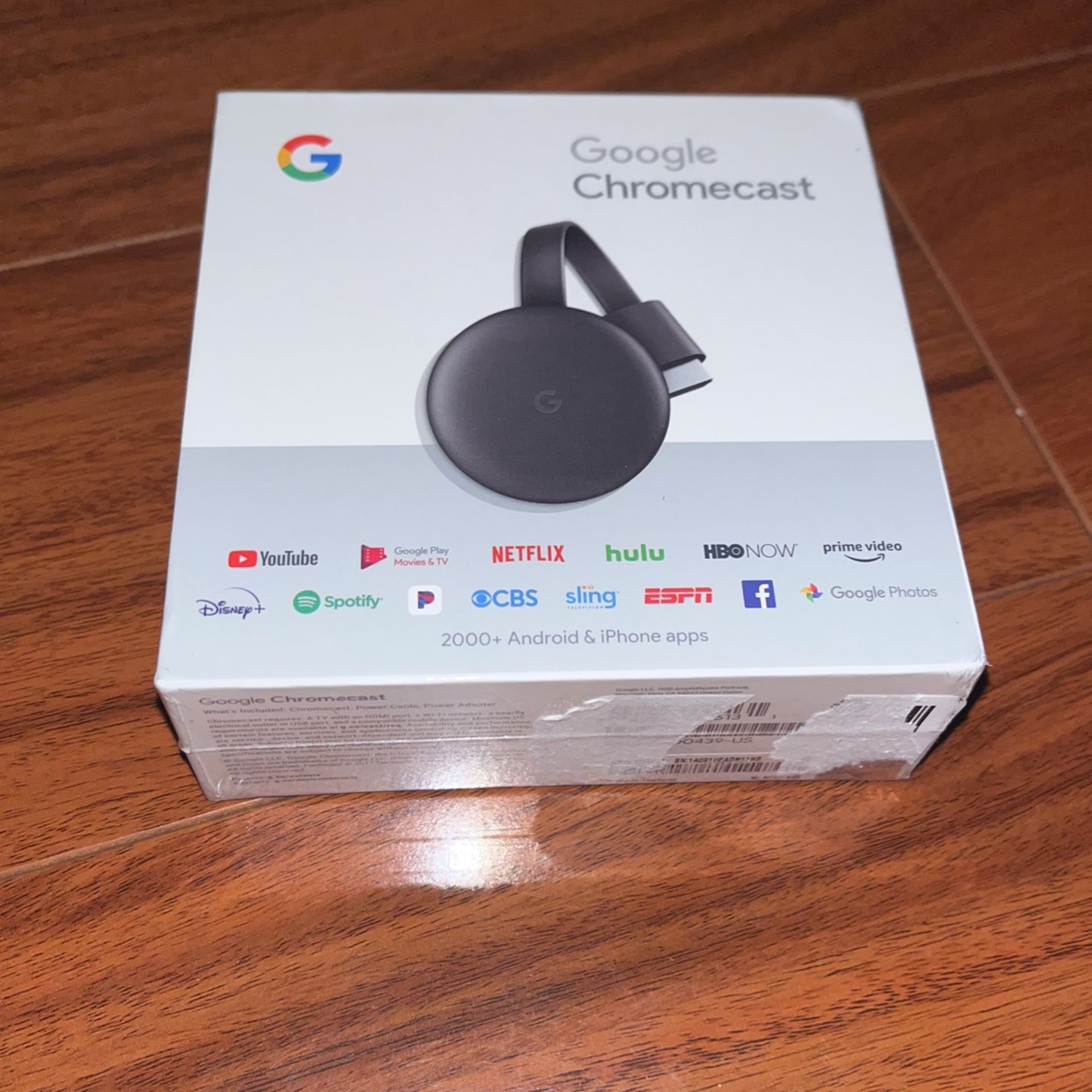 Sealed Google Chromecast New