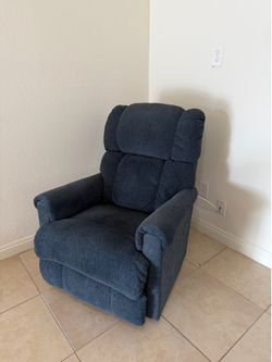 Blue recliner chair