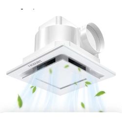 Bathroom Exhaust Fan with Light, 1.0 Sones Ultra Quiet Ceiling Mount. New In Box