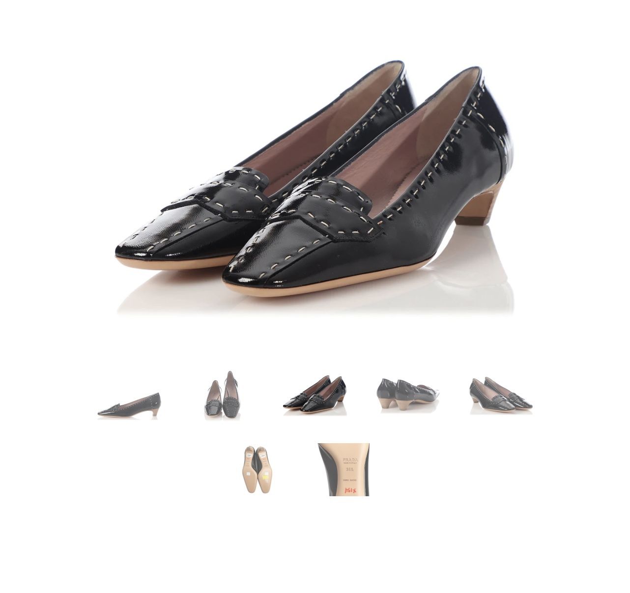 Prada black city loafers shoes