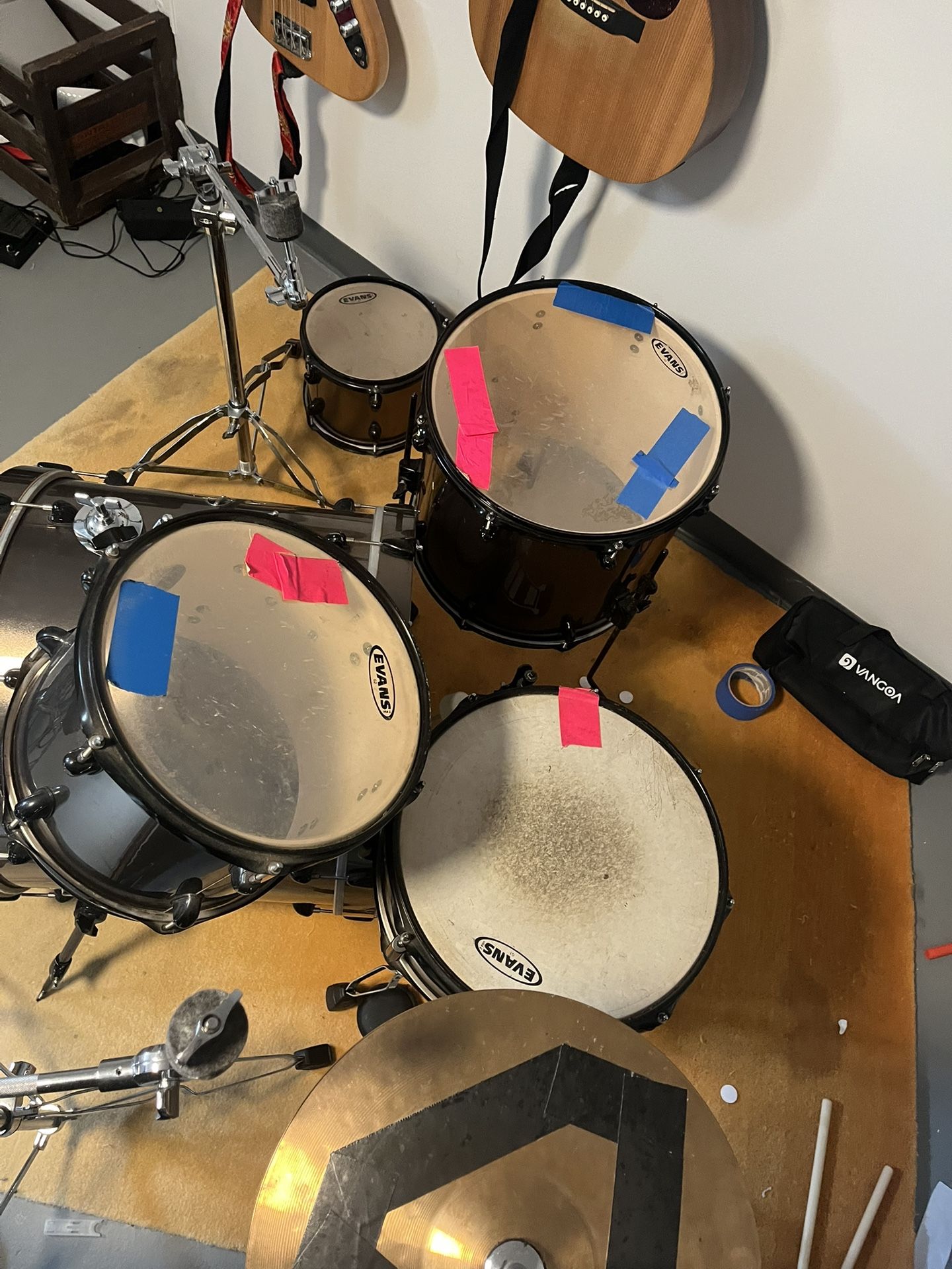 Pbp 5 Piece Used Drum Set No Symbols.