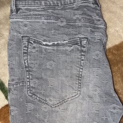 Purple Brand Size 34 Gray Jeans 