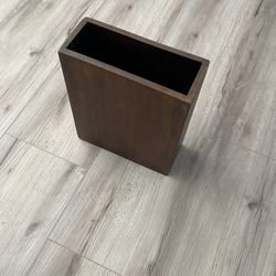 Wood Square Rectangle Vase 