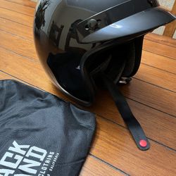 Black Brand Open-Face Helmet  ***NEW***