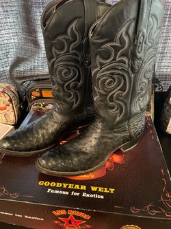 Ostrich boots