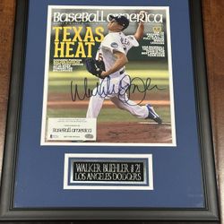 Los Angeles Dodgers Walker Buehler framed Autographed Photo