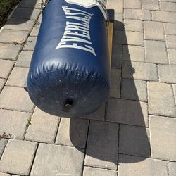 Everlast Isoplate boxing bag with ceiling hanging kit