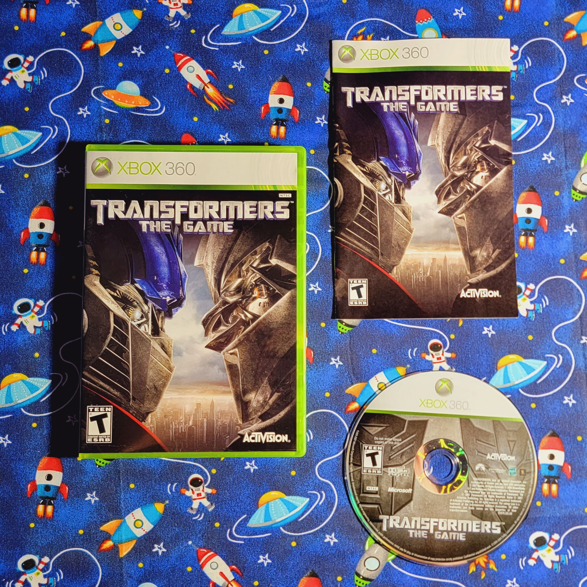Transformers The Game Microsoft Xbox 360 Complete CIB Minty