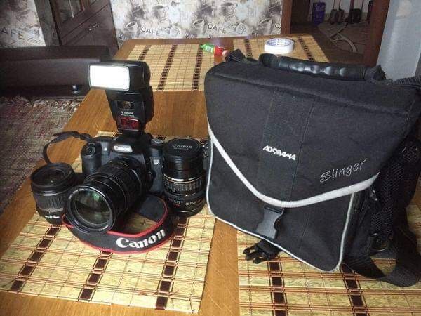 Canon 50D plus lenses and a lot of accessories