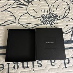 saint laurent Empty Box.See Pics For Size. For Small Wallets.