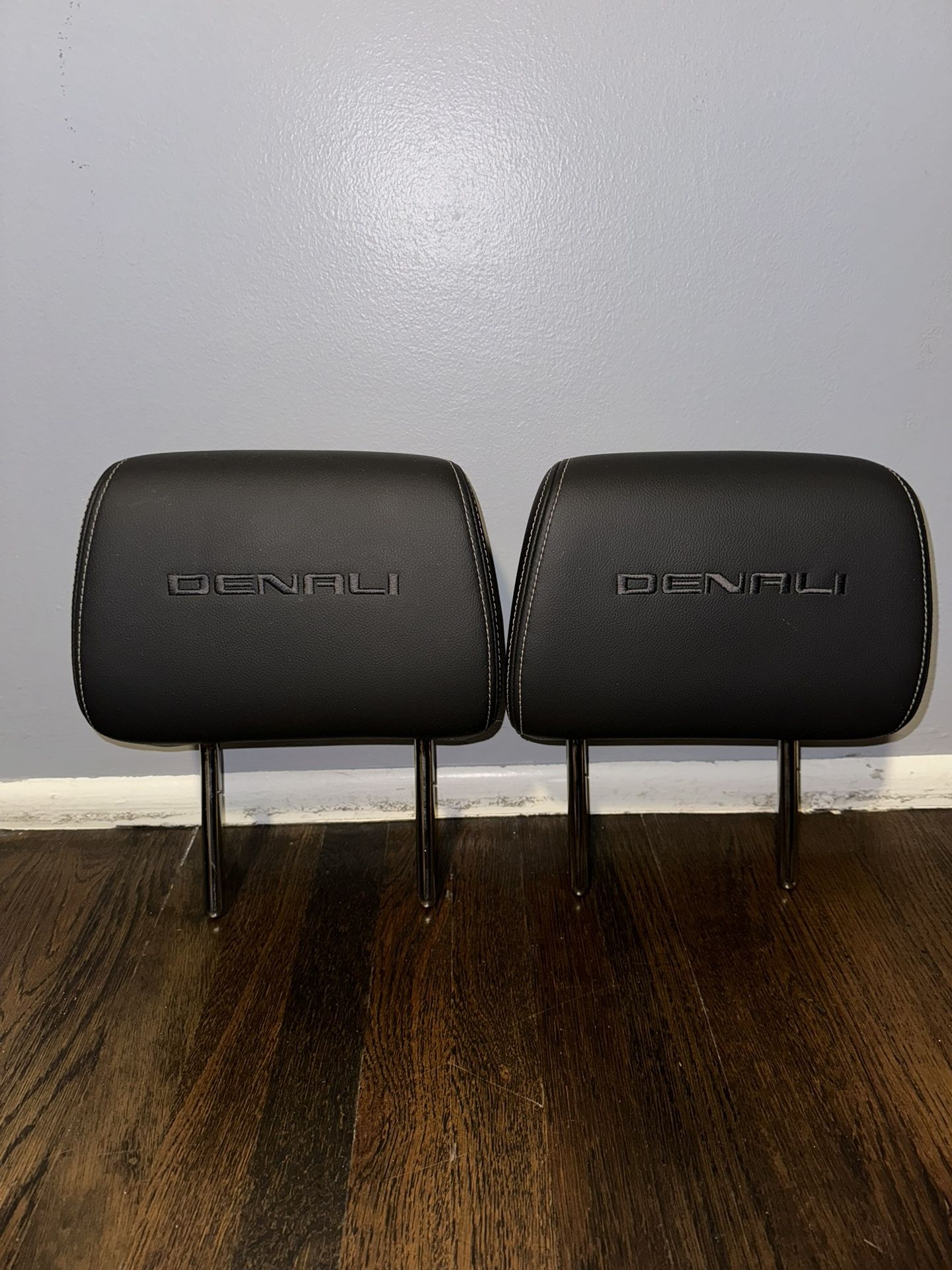 GMC Black Leather Headrest “DENALI”