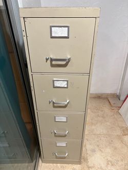 letter size filing cabinet 15” wide 28 1/2”deep 52 inches tall