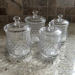 Crystal Candy Jars 3.00 Each