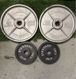 Olympic Barbell Weight Plates Set