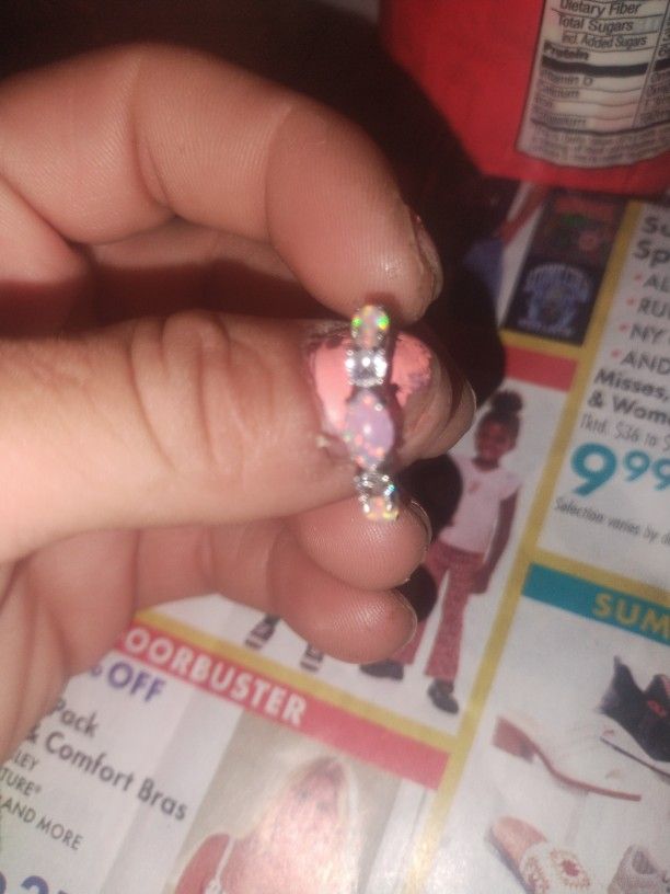 Real Opel Stone An Real Small Diomd Size 6/Injalf 7 925