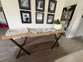 Rustic/ Modern tv console entry table