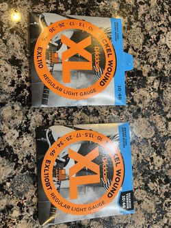 D'Addario XL Electric Guitar Strings Set (EXL110 & EXL110BT) - New