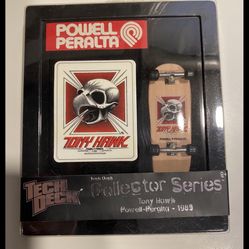 Super RARE Tech Deck Collector Series with Tony Hawk Powell-Peralta 1983 Version.  