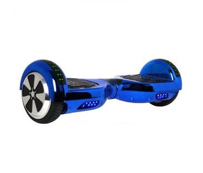 New chrome blue hoverboard with bluetooth