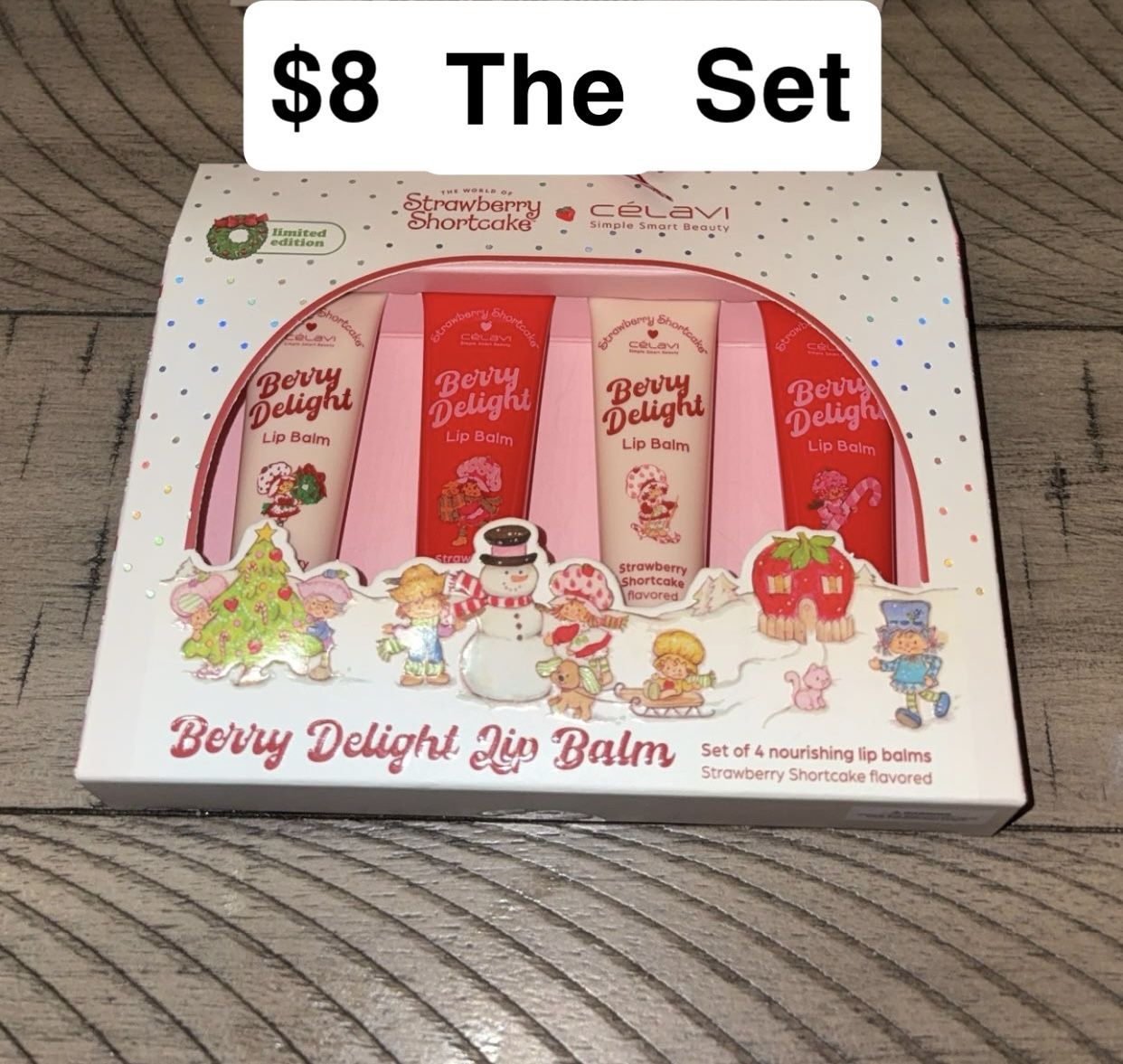 Strawberry Shortcake Lip Balms $8 The Set