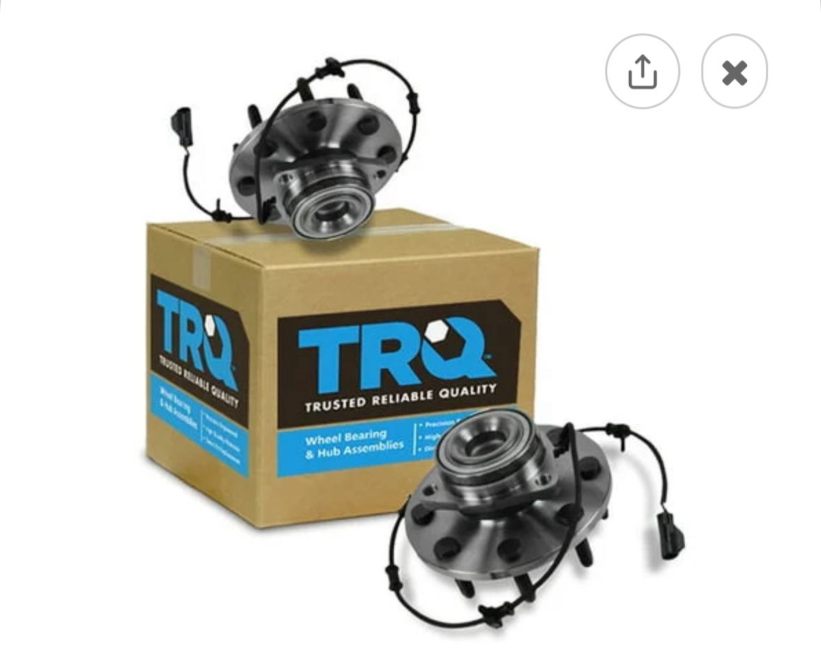 TRQ, Front Wheel Bearing Hub Assembly Pair
