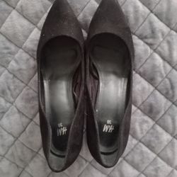 H&M Faux Suede Heels 